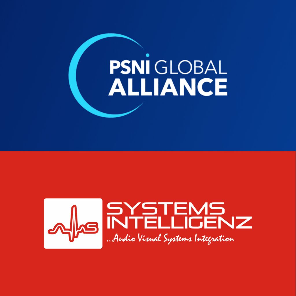 Systems Intelligenz team deploying enterprise AV technology as a PSNI global alliance partner."